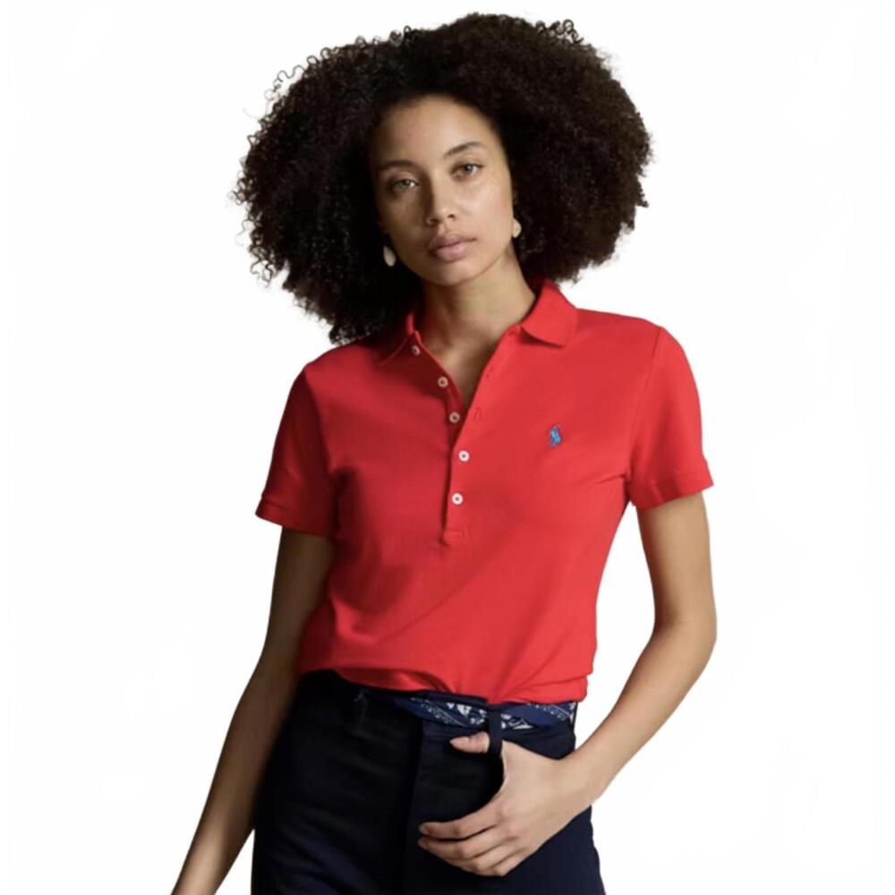 Ralph Lauren Golf Women’s Slim Golf‎ Fit Polo Shirt – Red – Size M